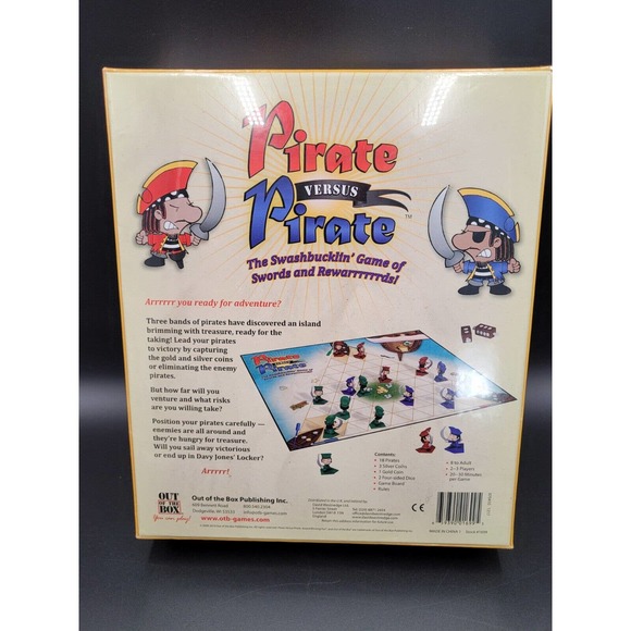 Pirate Versus Pirate Board Game 2 Players SEALED Out Of The Box - Picture 2 of 10